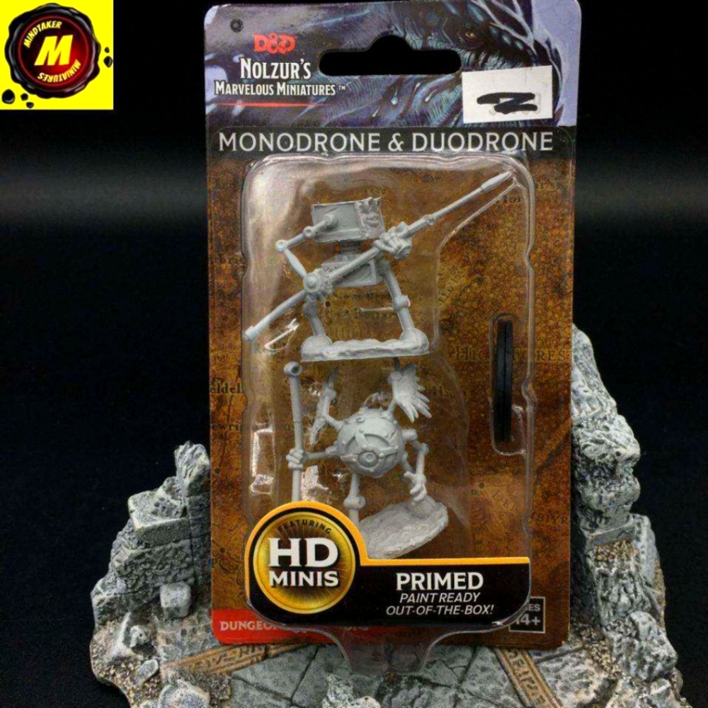 D&D Nolzur’s: Monodrone and Duodrone Primed Miniature Dungeons & Dragons
